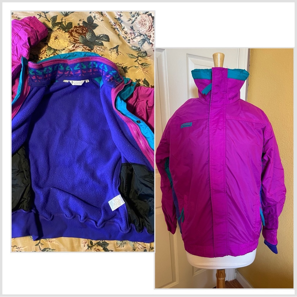 Vintage 90’s Columbia bugaboo jacket Ski Snowboard youth xl Pink